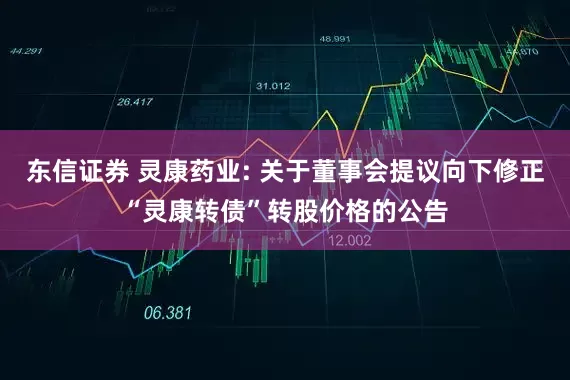 东信证券 灵康药业: 关于董事会提议向下修正“灵康转债”转股价格的公告